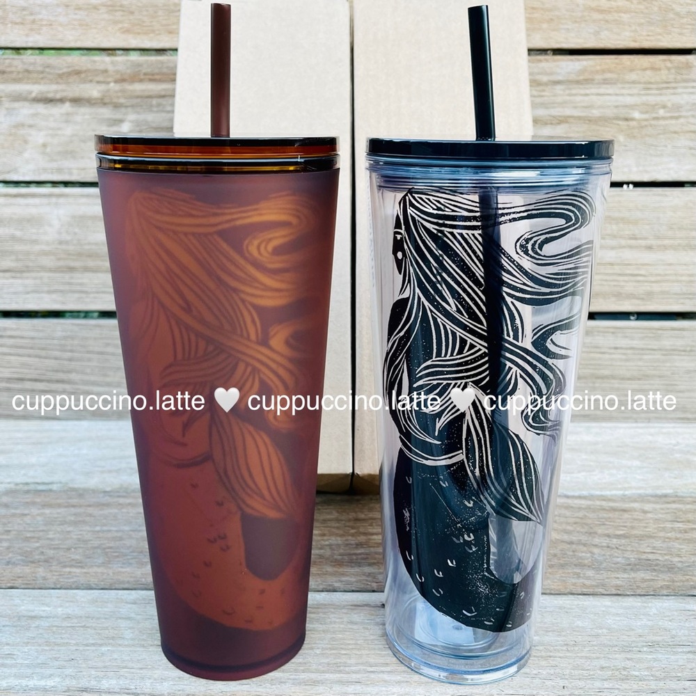 🤎NEW SET🖤Starbucks Rare Pike Place Market Original Siren Cold Cup Venti Tumblers